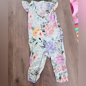 Posh Peanut Pastel Floral Romper 18-24m